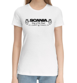 Хлопковая футболка для девочек Scania