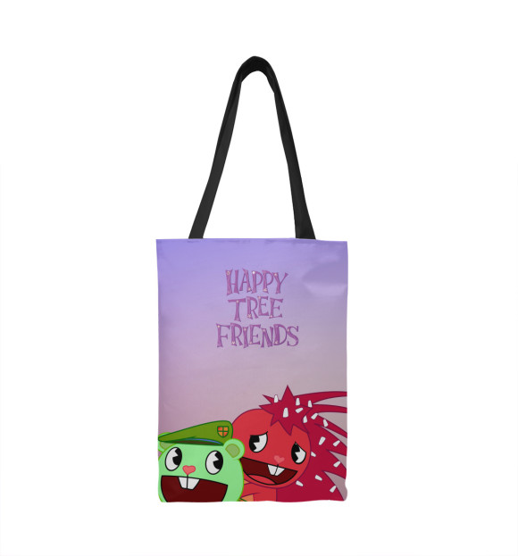 Сумка-шоппер с изображением Happy Tree Friends цвета 