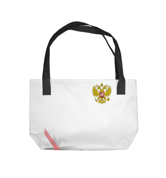 Пляжная сумка с изображением Символика РФ цвета 