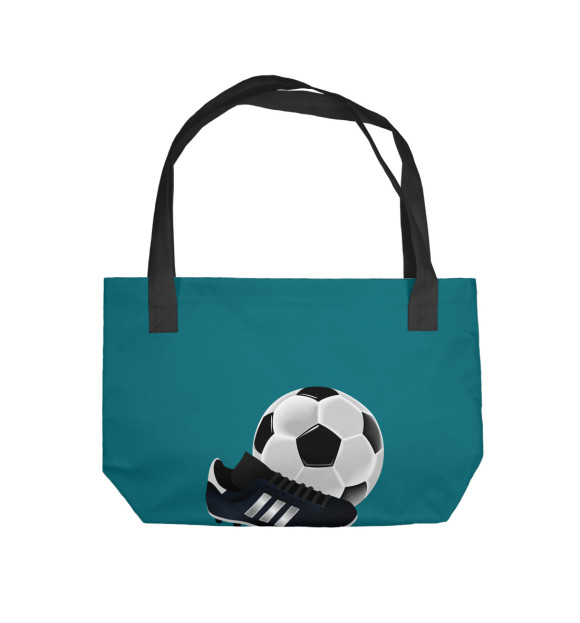Пляжная сумка с изображением Футбол-моя жизнь цвета 