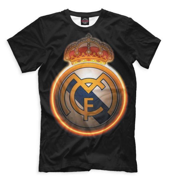 Футболка для мальчиков с изображением Real Madrid цвета Черный