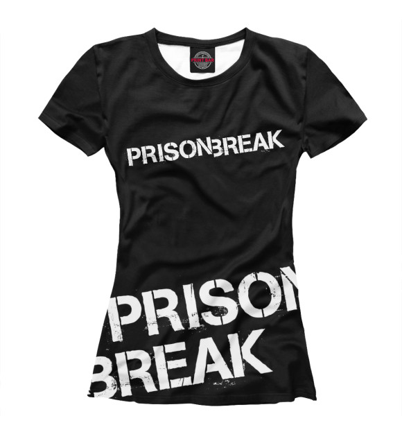 Футболка для девочек с изображением Prison Break цвета Белый