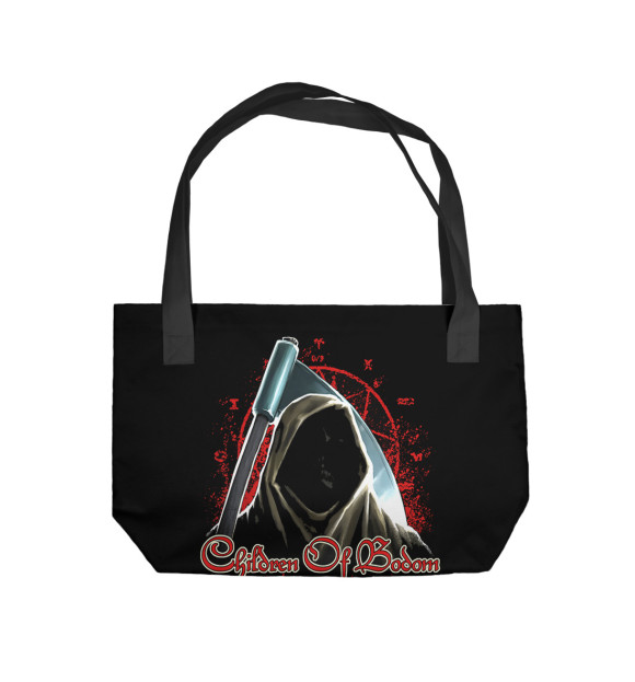 Пляжная сумка с изображением Children of Bodom цвета 