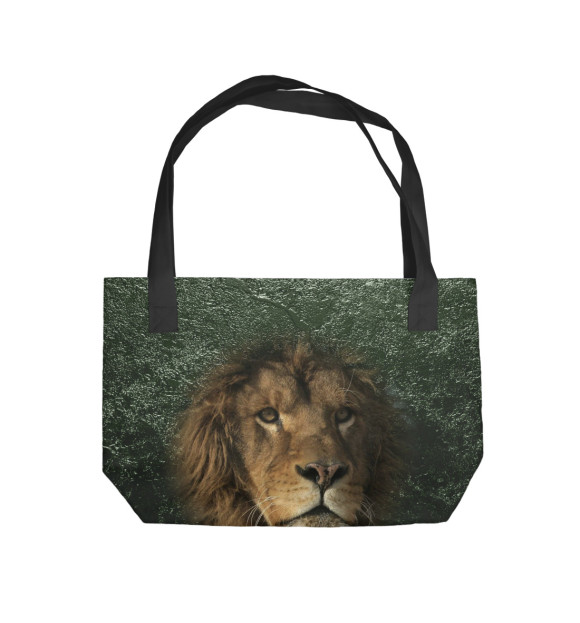 Пляжная сумка с притом Лев цвета  Пляжная сумка с изображением Лев цвета