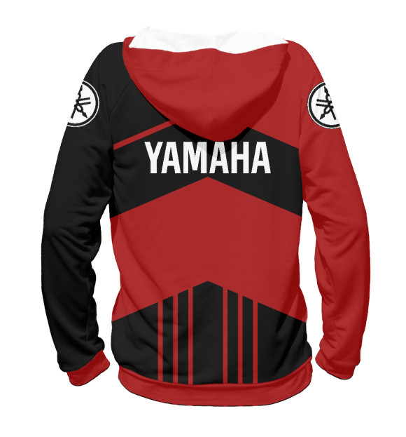 Женское худи с изображением Yamaha цвета Белый
