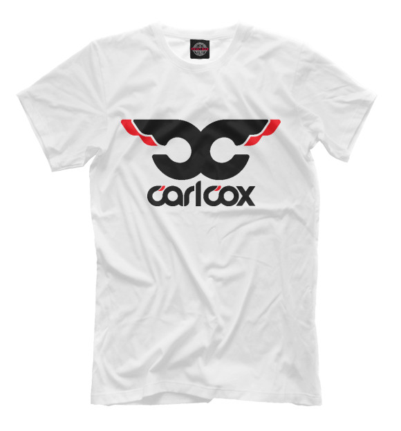 Мужская футболка с изображением Carl Cox цвета Молочно-белый
