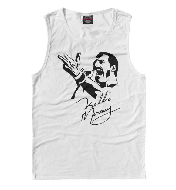 Майка для мальчика с изображением Фредди Меркьюри цвета Р‘РµР»С‹Р№