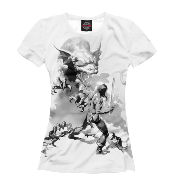 Женская футболка с изображением Fantasy цвета Белый