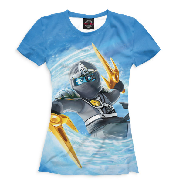 Футболка для девочек с изображением Ninjago цвета Белый