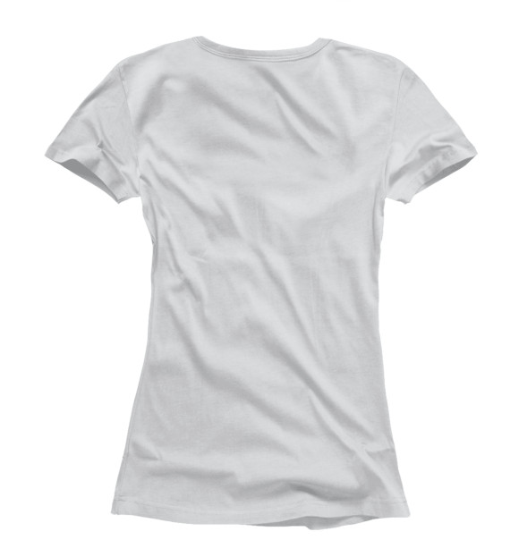 Женская футболка с изображением Девочка с мороженым цвета Белый