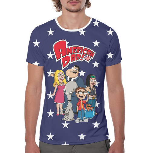 

Футболки Print Bar, Черный, Американский папаша