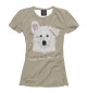 Женская футболка White swiss shepherd