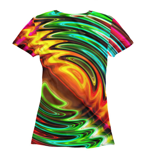 

Футболки Print Bar, Белый, Цветные волны