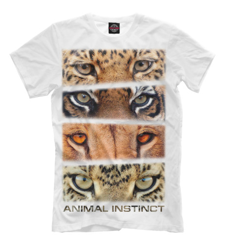 

Футболки Print Bar, Молочно-белый, Animal instinct