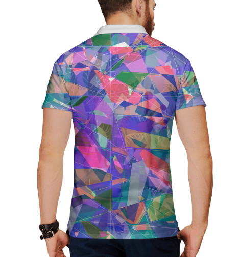 

Поло Print Bar, Белый, Fractal
