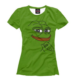Женская футболка Лягушка Пепе