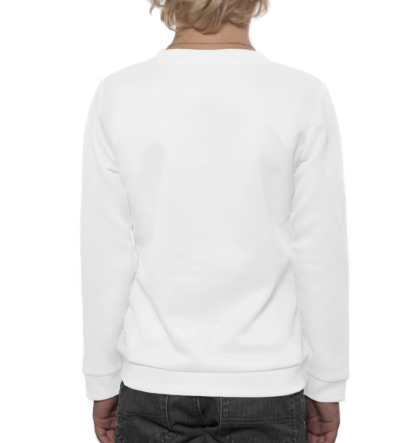 Свитшот для мальчиков с изображением Аниме цвета Белый