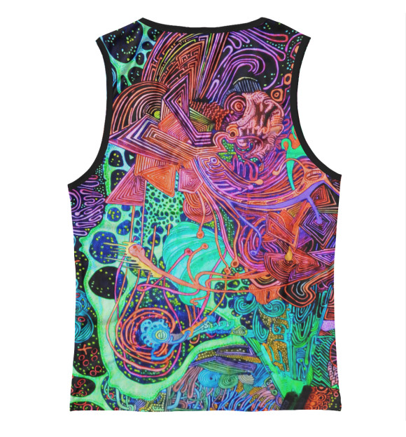Майка для девочки с изображением Psychedelic цвета Белый