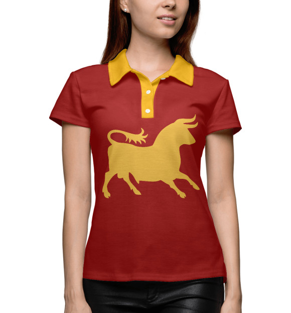 Женское поло с изображением Легион Цезаря цвета Р‘РµР»С‹Р№