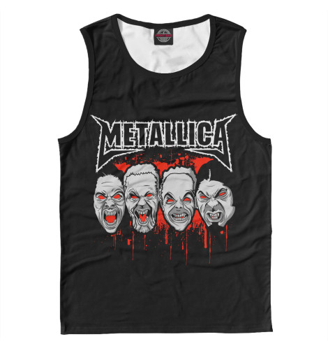

Майки Print Bar, Белый, Metallica Zombies