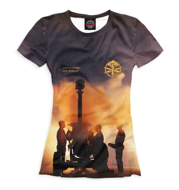 Женская футболка с изображением РВИА цвета Белый