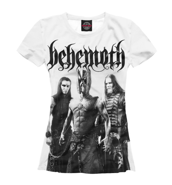 Футболка для девочек с изображением Behemoth цвета Белый