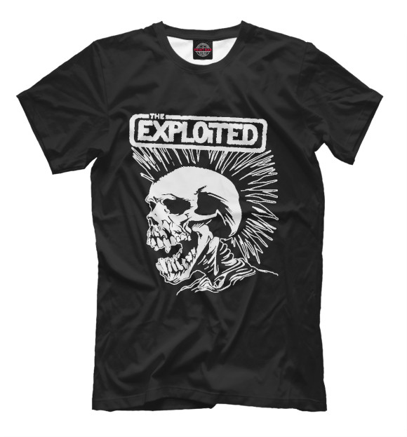 Мужская футболка с изображением The Exploited цвета Черный