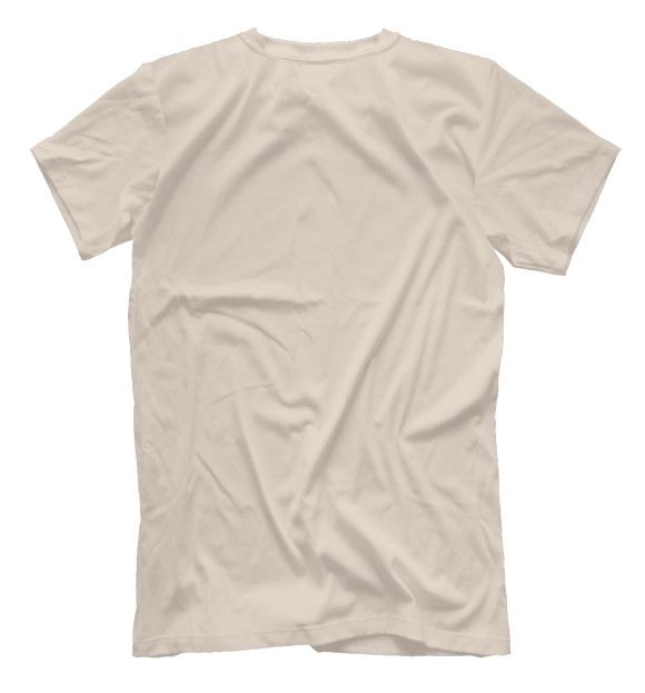 Мужская футболка с изображением Стакан цвета Белый