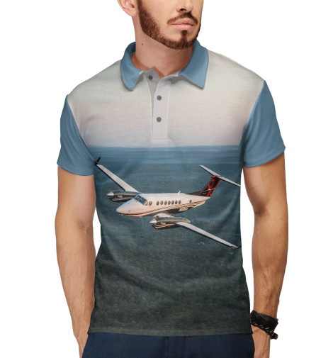 

Поло Print Bar, Белый, Красивая планета с высоты