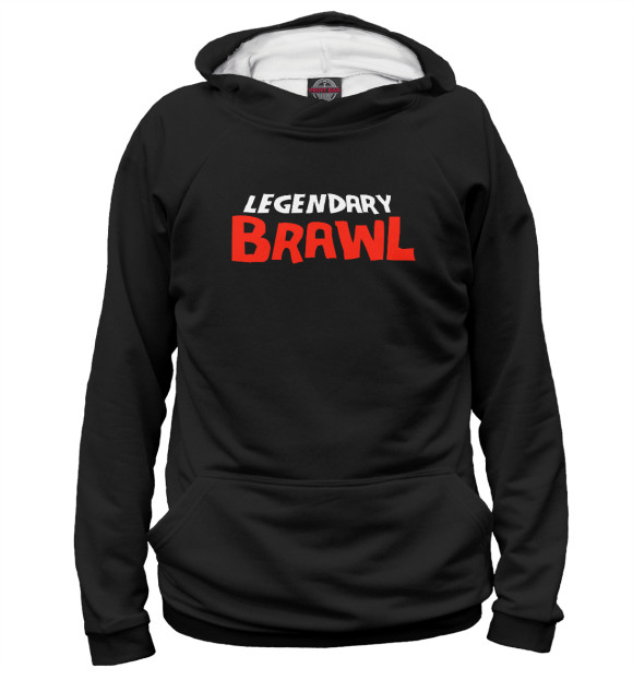 Женское худи с изображением Legendary Brawl цвета Белый