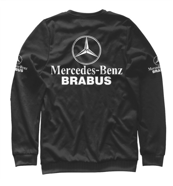 Свитшот для мальчиков с изображением Ф1 - Mercedes цвета Белый