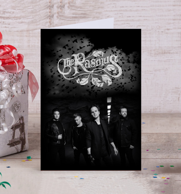 Открытка с изображением The Rasmus цвета Белый