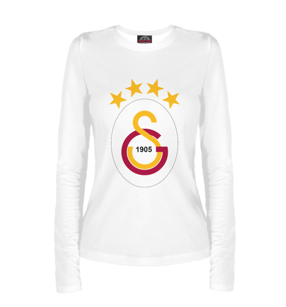 Женский лонгслив с изображением Galatasaray цвета Белый