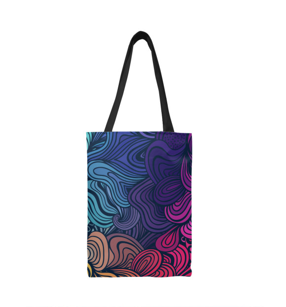 Сумка-шоппер с изображением Psychedelic Rainbow цвета 