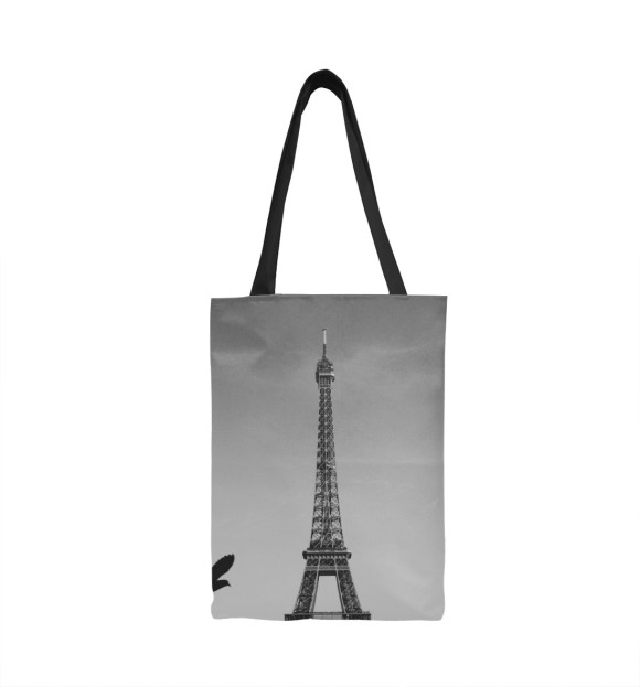 Сумка-шоппер с изображением Париж цвета 