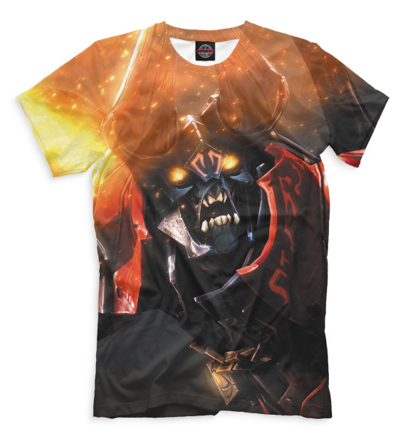 Мужская футболка с изображением Doom цвета Молочно-белый