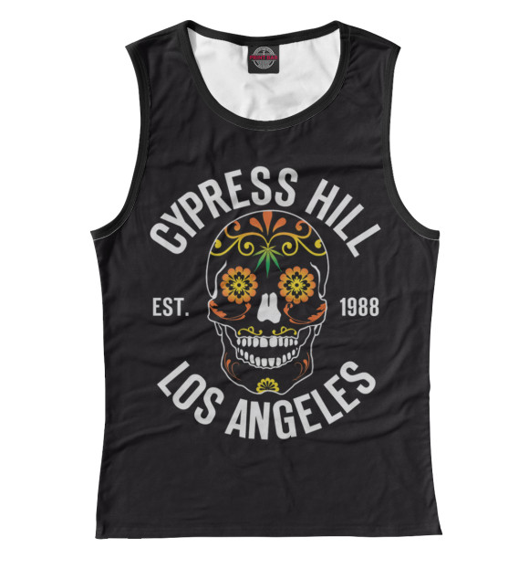 Майка для девочки с изображением Cypress Hill цвета Белый
