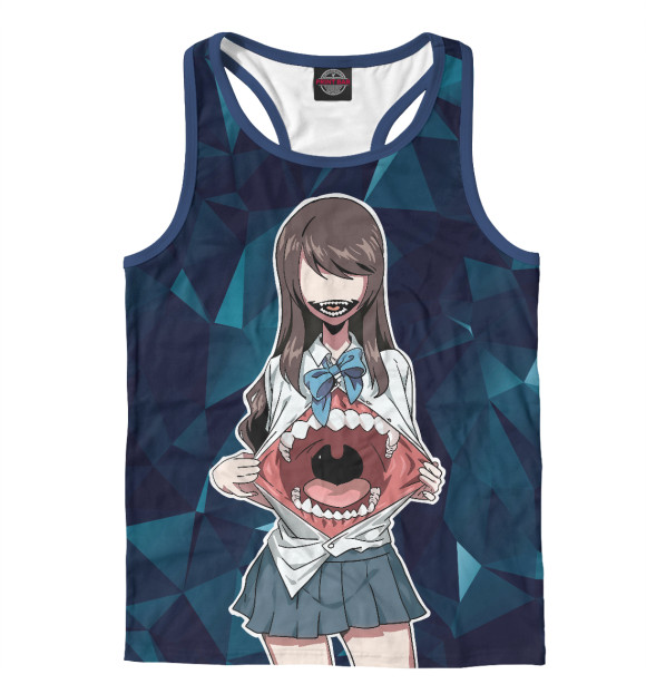 Мужская майка-борцовка с изображением Аниме девочка цвета Белый