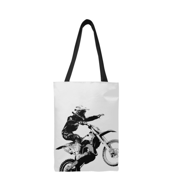 Сумка-шоппер с изображением Мотокросс моё всё цвета 