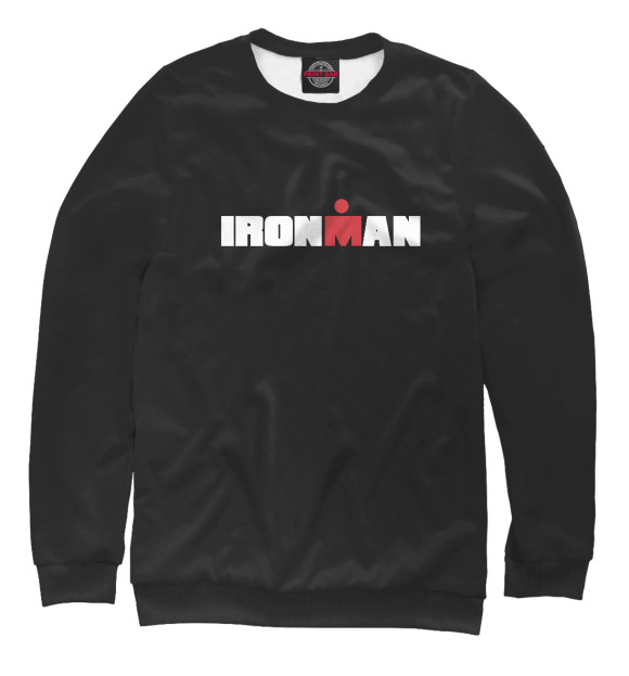 Мужской свитшот с изображением Ironman цвета Белый