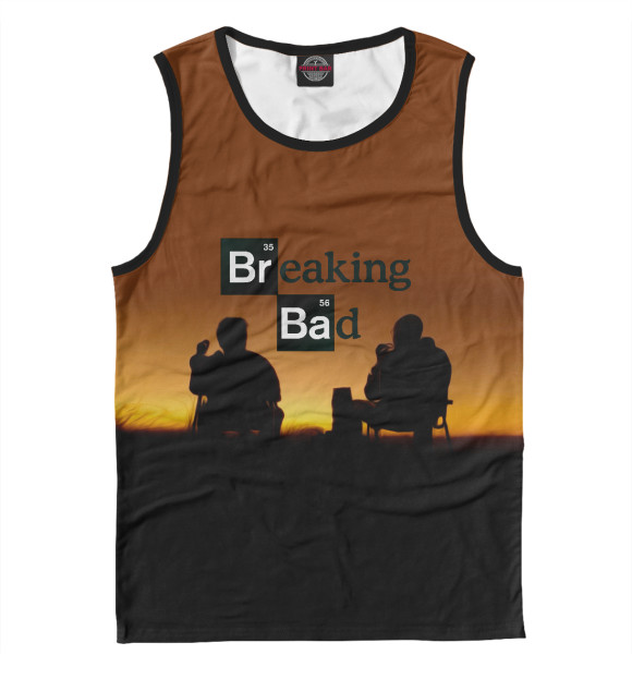 Мужская майка с изображением Breaking bad цвета Белый