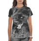 Женская футболка Оскал пантеры