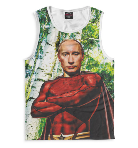 

Майки Print Bar, Белый, Путин