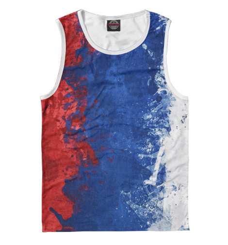 

Майки Print Bar, Белый, Russian Flag