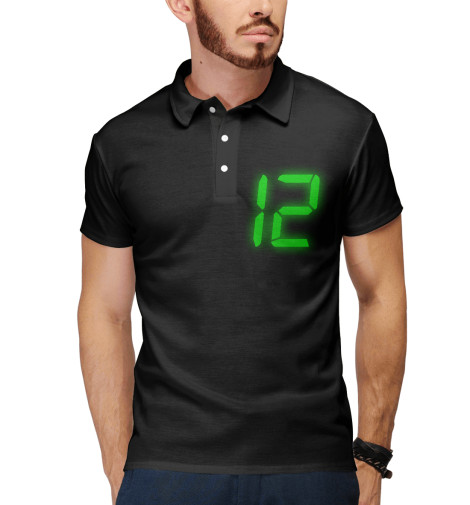 

Поло Print Bar, Белый, 12 лет