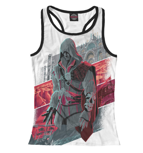 

Майки борцовки Print Bar, Белый, Assassin's Creed — Эцио Аудиторе