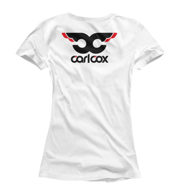 Женская футболка с изображением Carl Cox цвета Белый