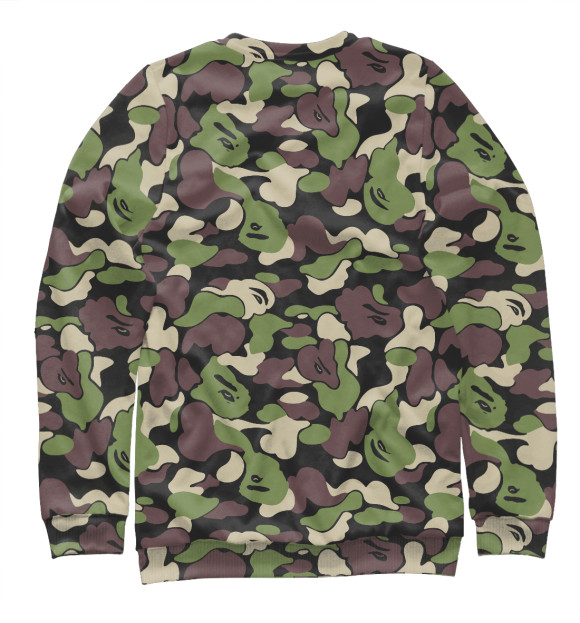 Мужской свитшот с изображением BAPE цвета Белый