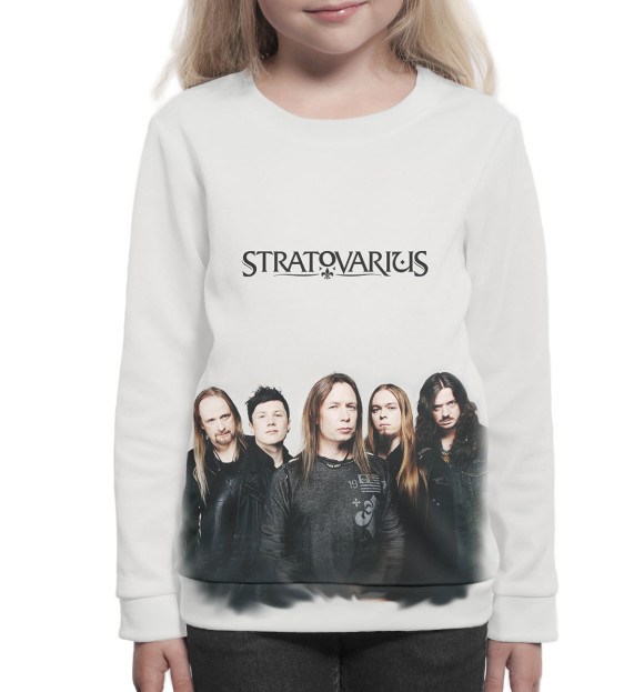 Свитшот для девочек с изображением Stratovarius цвета Белый