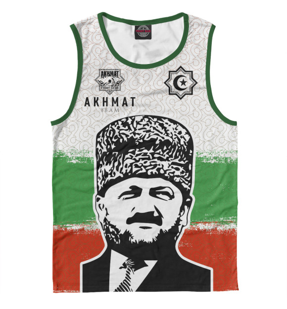 Майка для мальчика с изображением Akhmat Fight Club Team цвета Белый